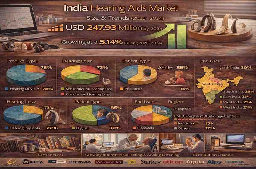 India Hearing Aids Market Infographic 2026