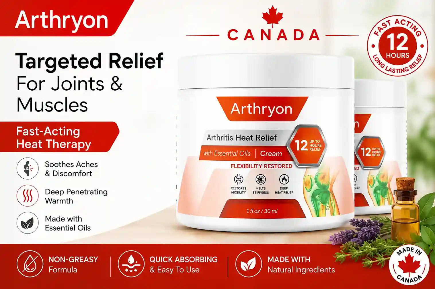 Arthryon Heat Relief Cream Canada