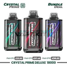 Crystal Prime Deluxe 18000 Box of 10 Wholesale UK